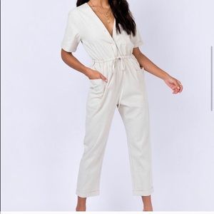 Princess Polly Merica Beige Jumpsuit